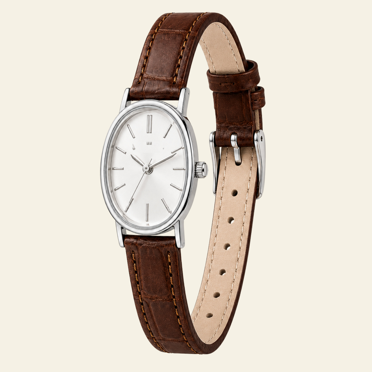 Madeleine Watch Cognac, women's watch in Cognac by Aurielle Milano, image 2