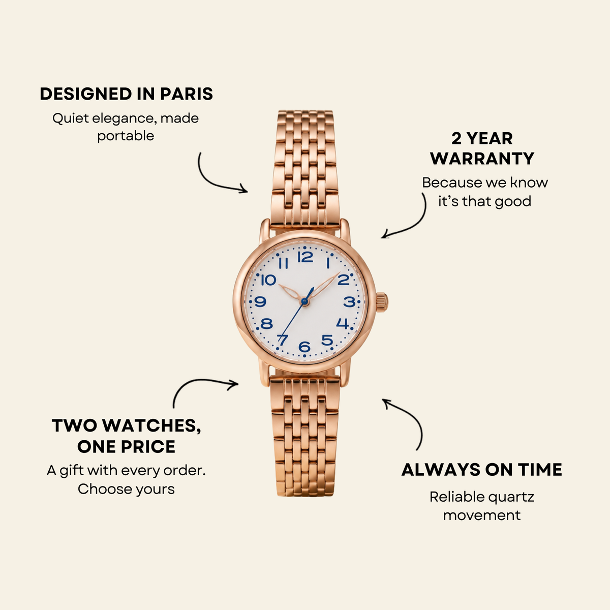 St-Germain Watch Nocturne, women's watch in Nocturne by Aurielle Milano, image 6