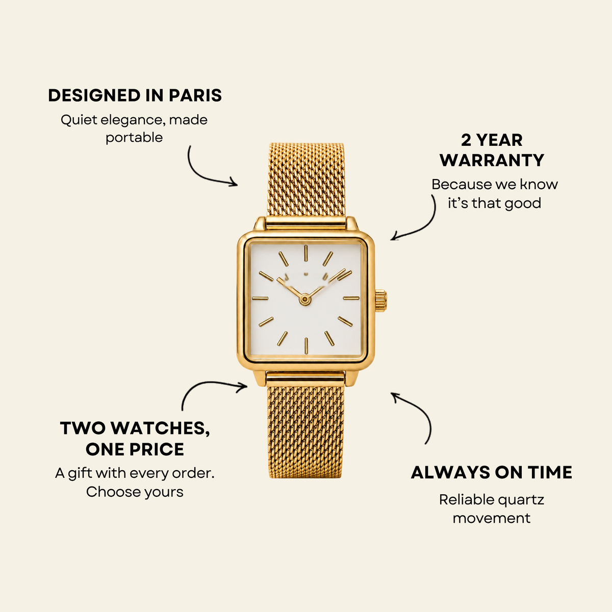 Trocadéro Watch Moonlight, women's watch in Moonlight by Aurielle Milano, image 7