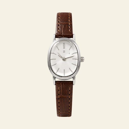 Madeleine Watch Cognac, women's watch in Cognac by Aurielle Milano