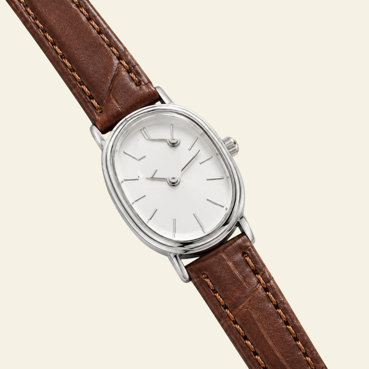 Madeleine Watch Cognac, women's watch in Cognac by Aurielle Milano, image 4