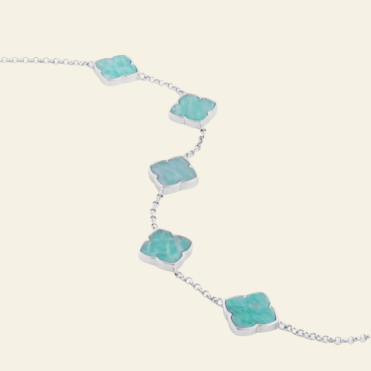 Amaya Aqua Bracelet, bracelet in Amaya Aqua by Aurielle Milano, image 3