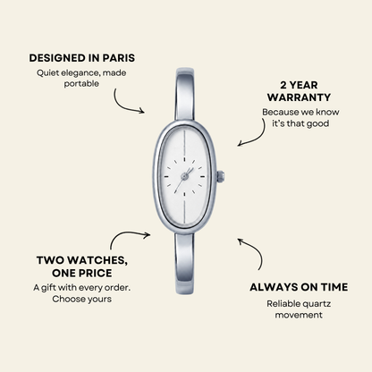 Passy Watch Silver, women's watch in Silver by Aurielle Milano, image 7
