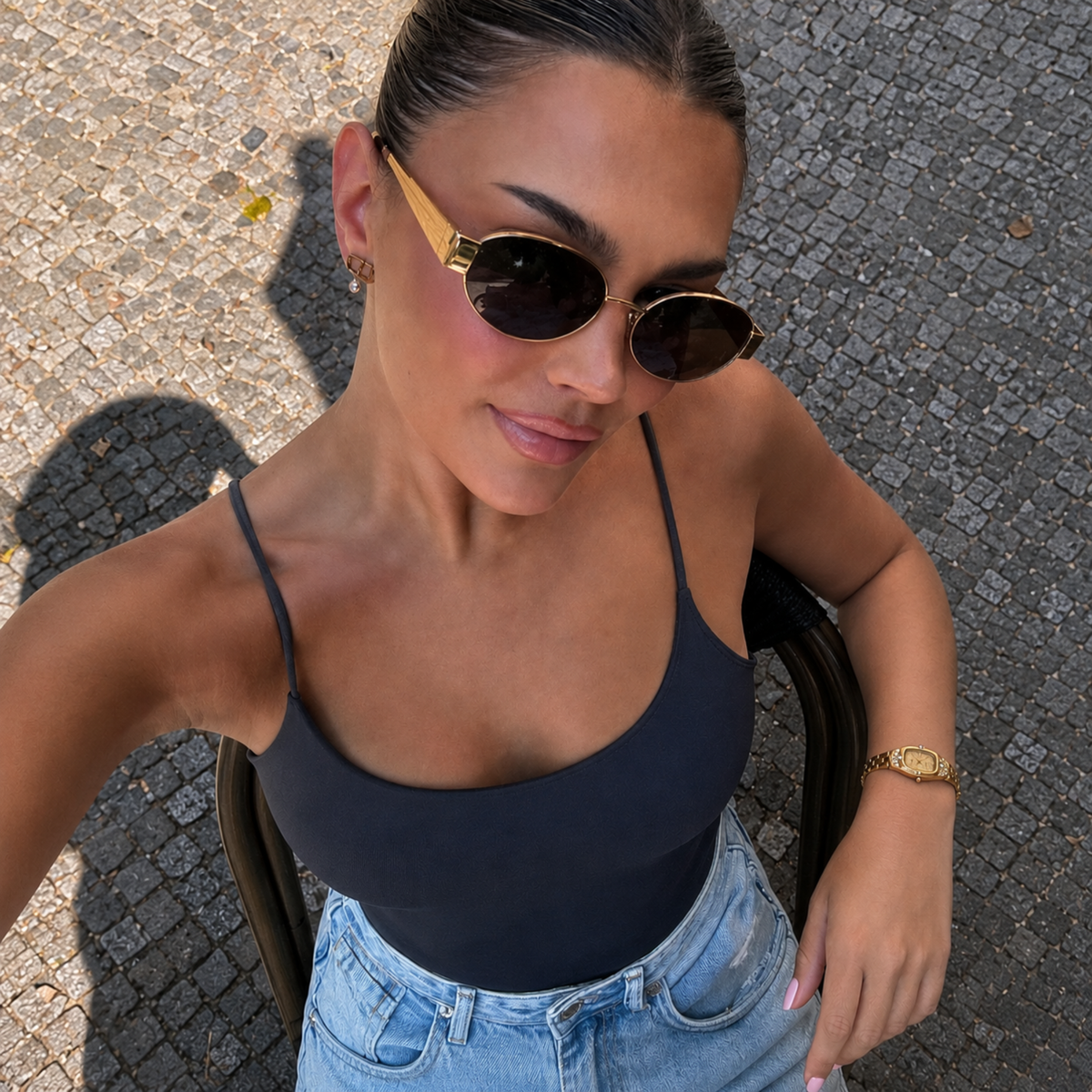 Trocadéro Watch Gold, women's watch in Gold by Aurielle Milano, image 7