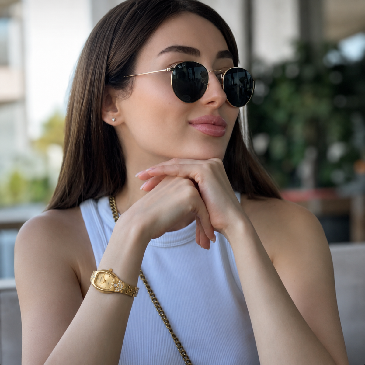 Trocadéro Watch Gold, women's watch in Gold by Aurielle Milano, image 10