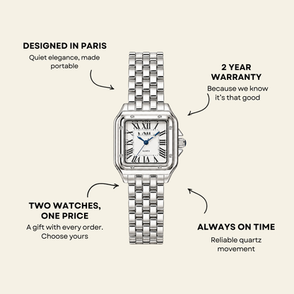 Le Marais Watch Argent, women's watch in Argent by Aurielle Milano, image 6