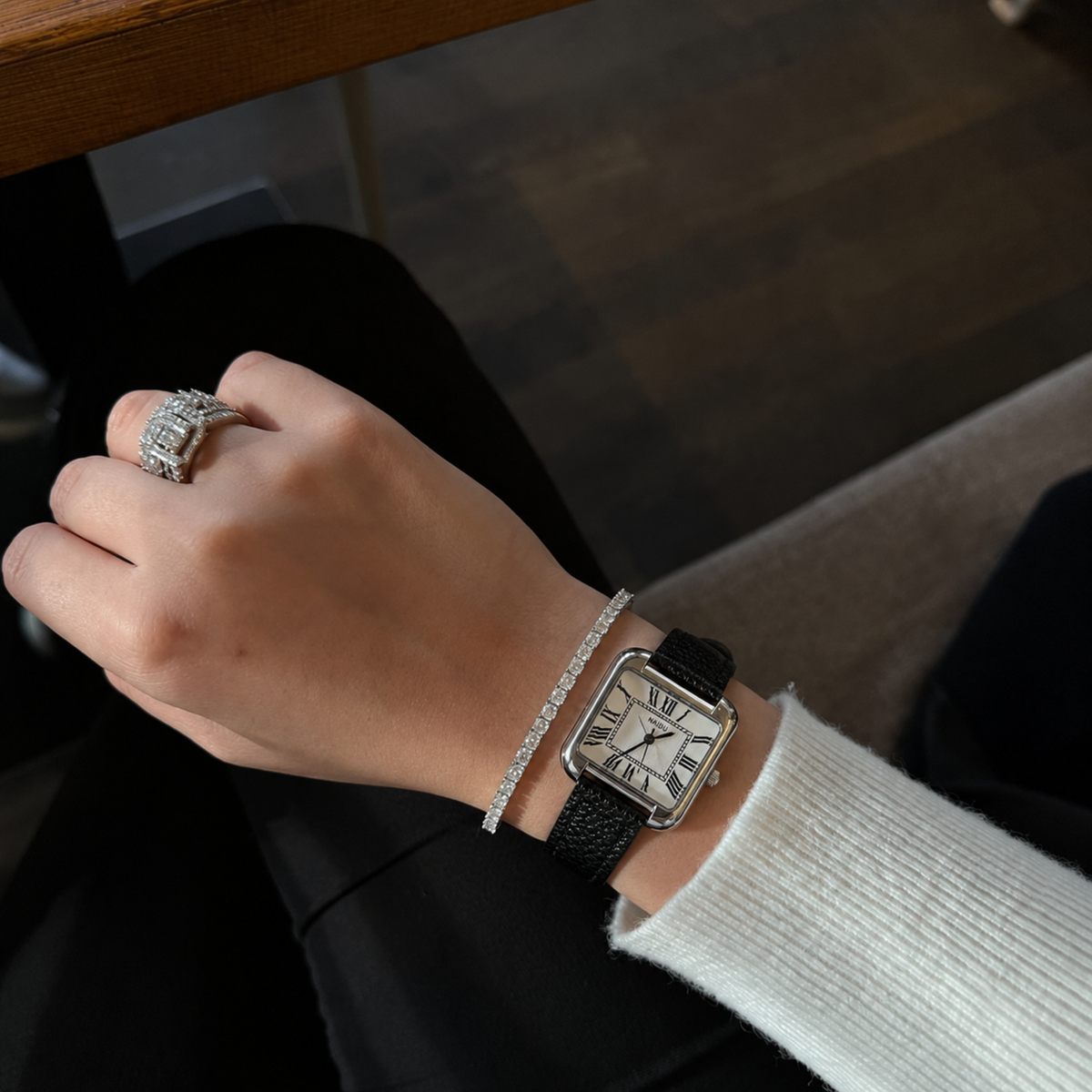 Concorde Watch Black, women's watch in Black by Aurielle Milano, image 9