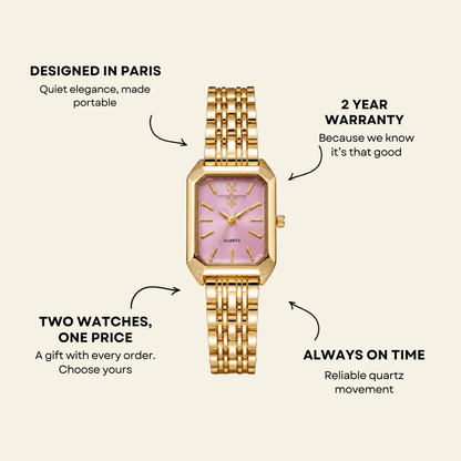 Le Marais Watch Petal, women's watch in Petal by Aurielle Milano, image 6