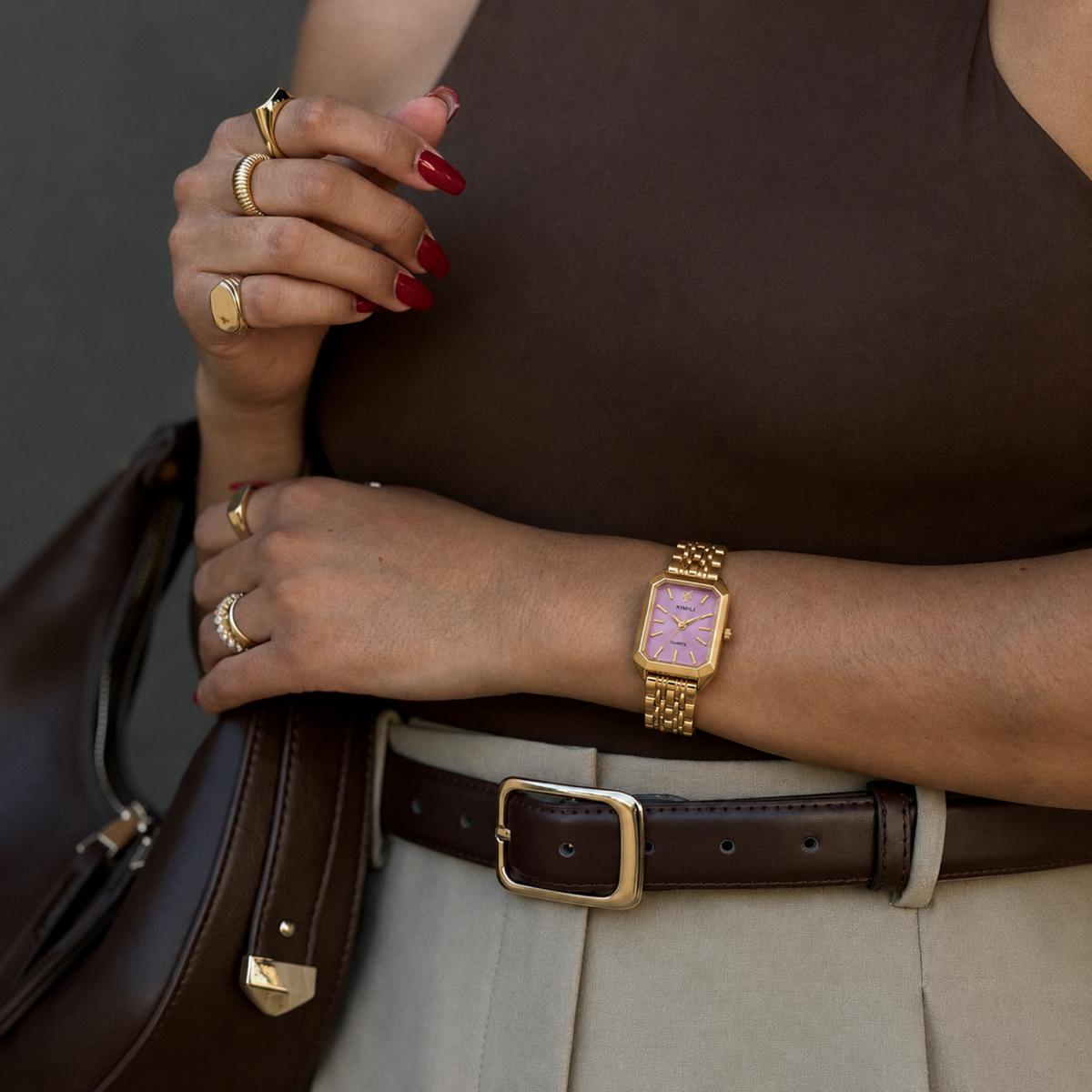 Le Marais Watch Petal, women's watch in Petal by Aurielle Milano, image 10