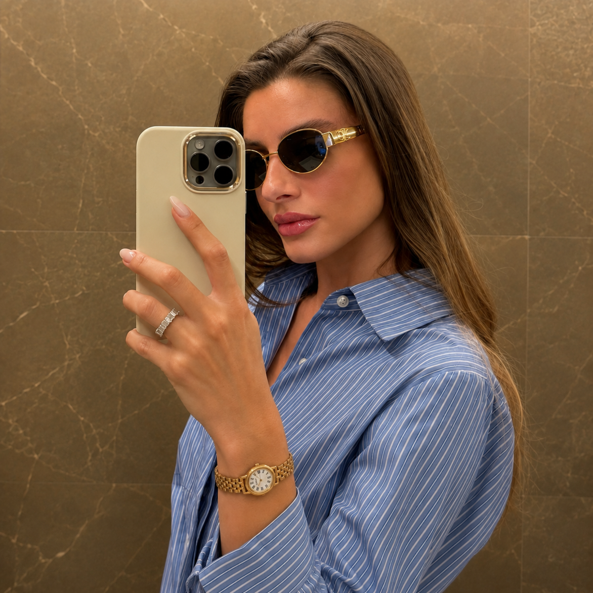 St-Germain Watch Gold, women's watch in Gold by Aurielle Milano, image 9