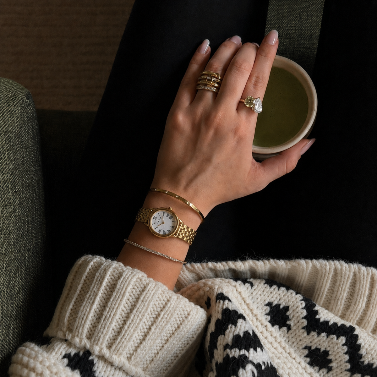 St-Germain Watch Gold, women's watch in Gold by Aurielle Milano, image 10