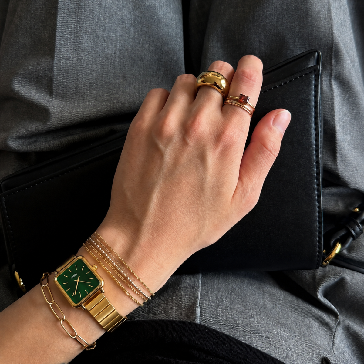Le Marais Watch Emerald, women's watch in Emerald by Aurielle Milano, image 9