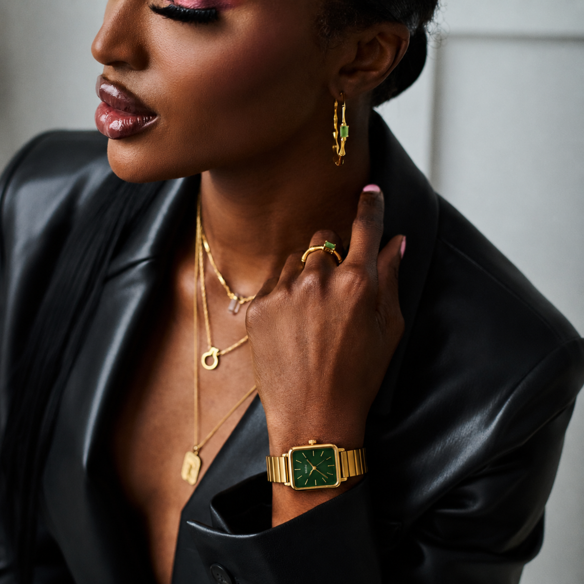 Le Marais Watch Emerald, women's watch in Emerald by Aurielle Milano, image 7
