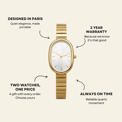 Le Marais Watch Moonlight, women's watch in Moonlight by Aurielle Milano, image 6
