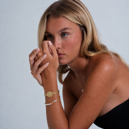 Opéra Watch Gold, women's watch in Gold by Aurielle Milano, image 3