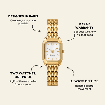 Le Marais Watch Gold, women's watch in Gold by Aurielle Milano, image 6