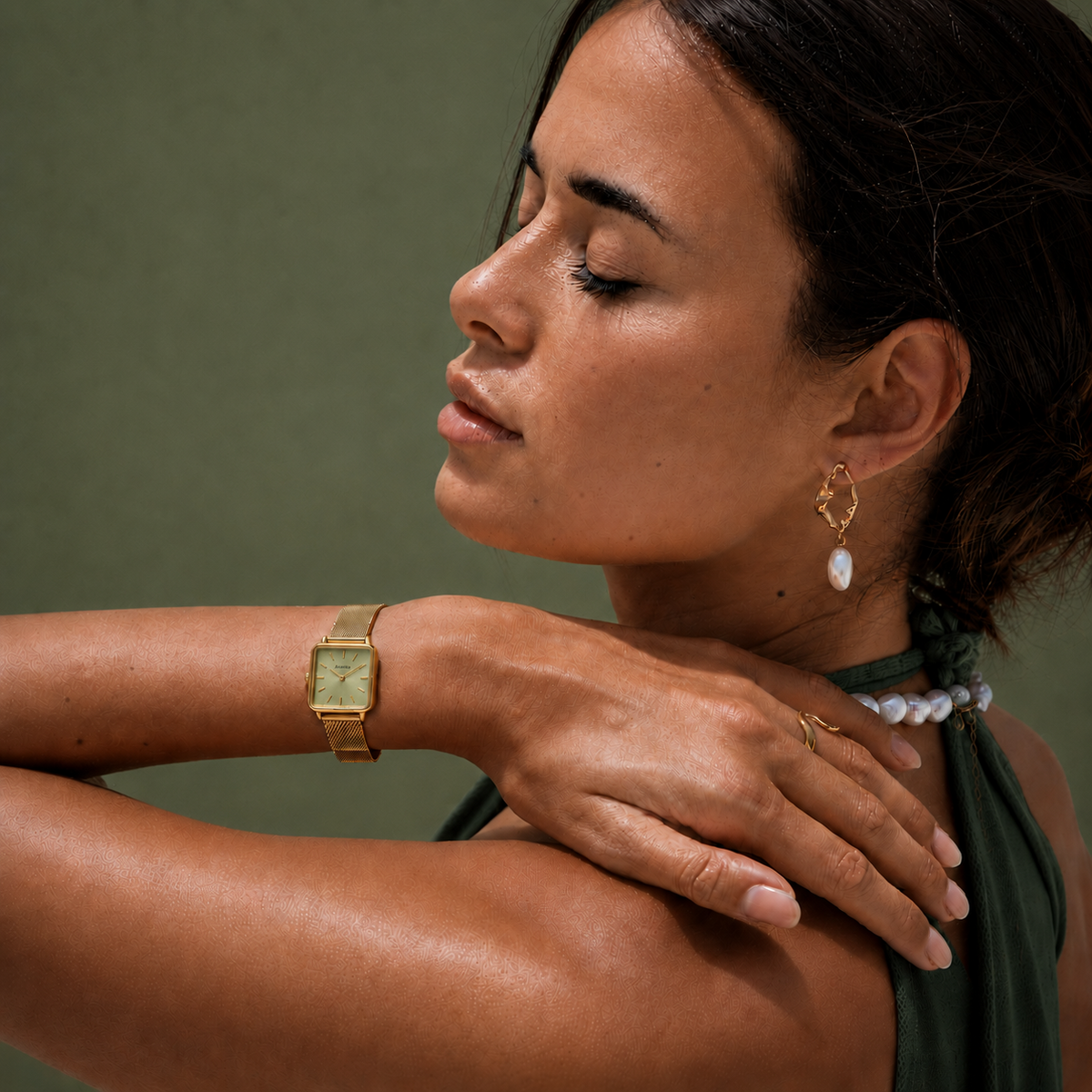 Trocadéro Watch Champagne, women's watch in Champagne by Aurielle Milano, image 3